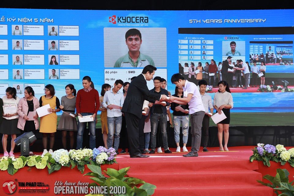 Kỷ niệm 5 năm ngày đi vào hoạt động sản xuất Công ty TNHH Kyocera Việt Nam